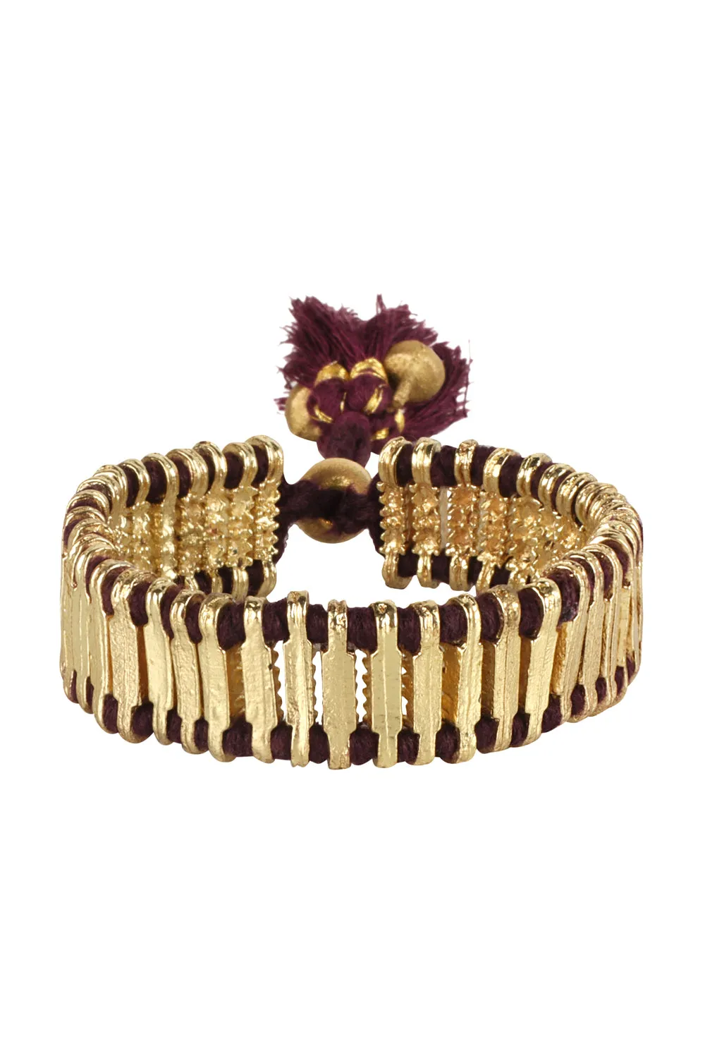 House of Tuhina Nabila 2 Stone Bracciale Regolabile Lilla