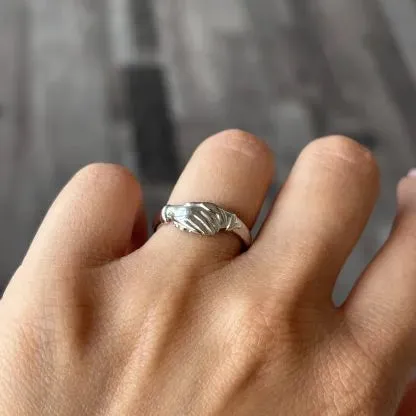 Ornamenta Mani Santa Rita anello argento 925 misura 12-14