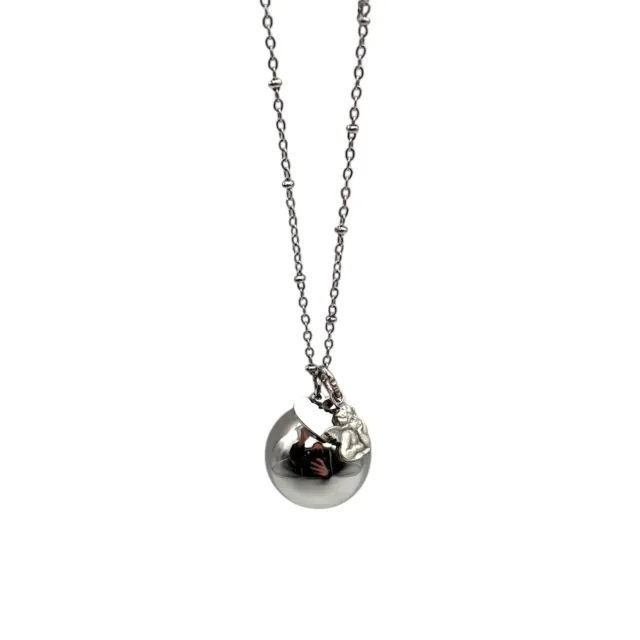 Ornamenta Chiama Angeli collana 75 cm acciaio gravidanza