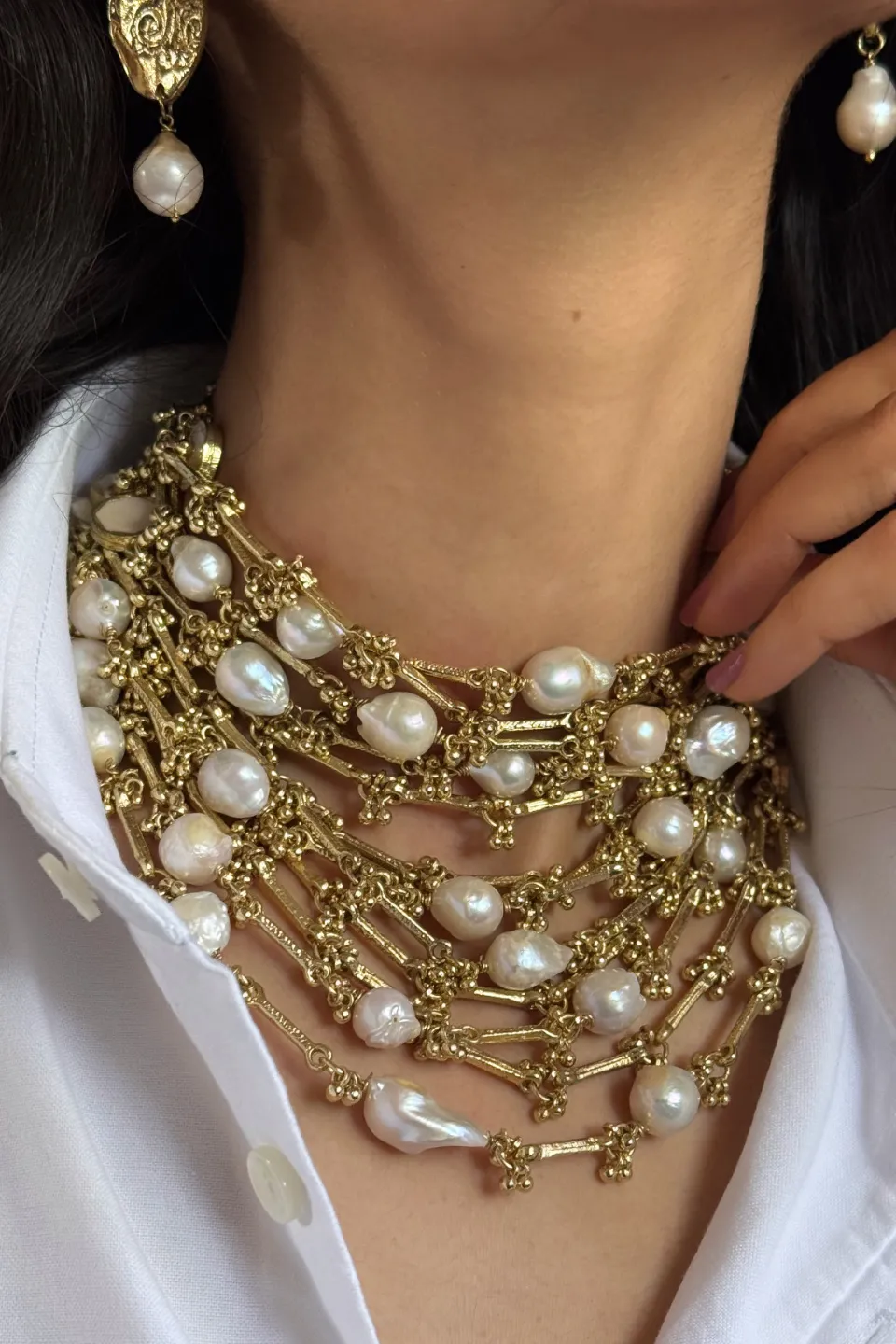 House of Tuhina Baisa Gold Fareedan collana oro heritage