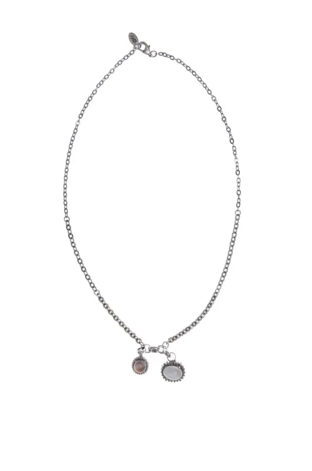 Rada Pendenti Collana Bianca Opale Cabochon