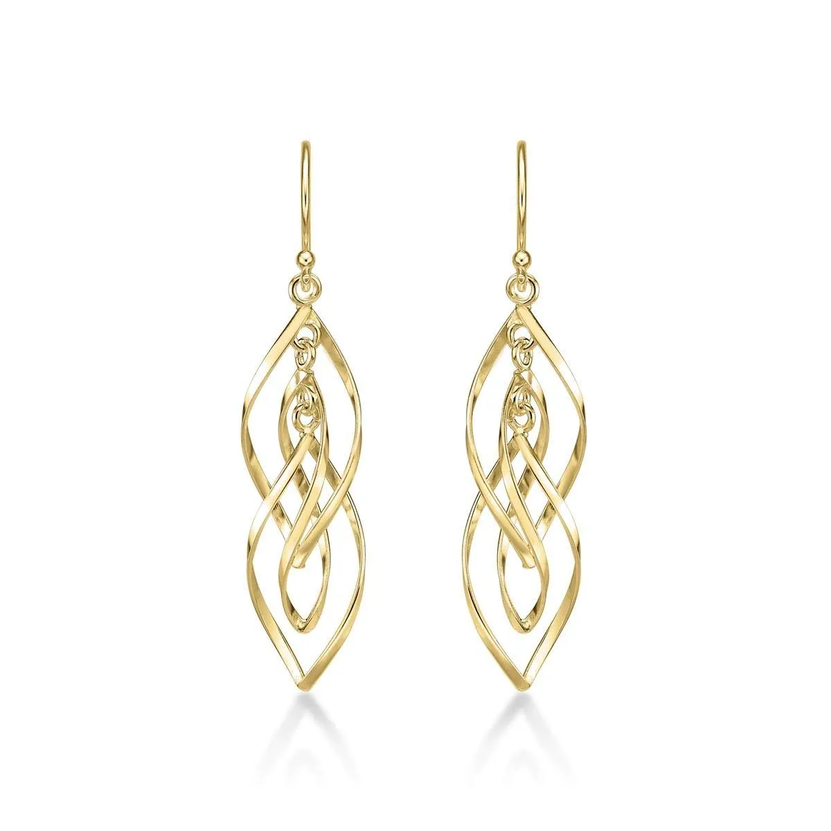 Diamond Treats Orecchini Pendenti Spirale Argento 925