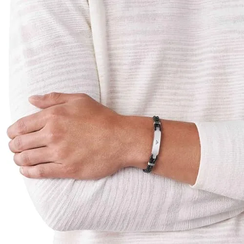 Emporio Armani EGS2719040 Bracciale Uomo Acciaio Argento 185 mm