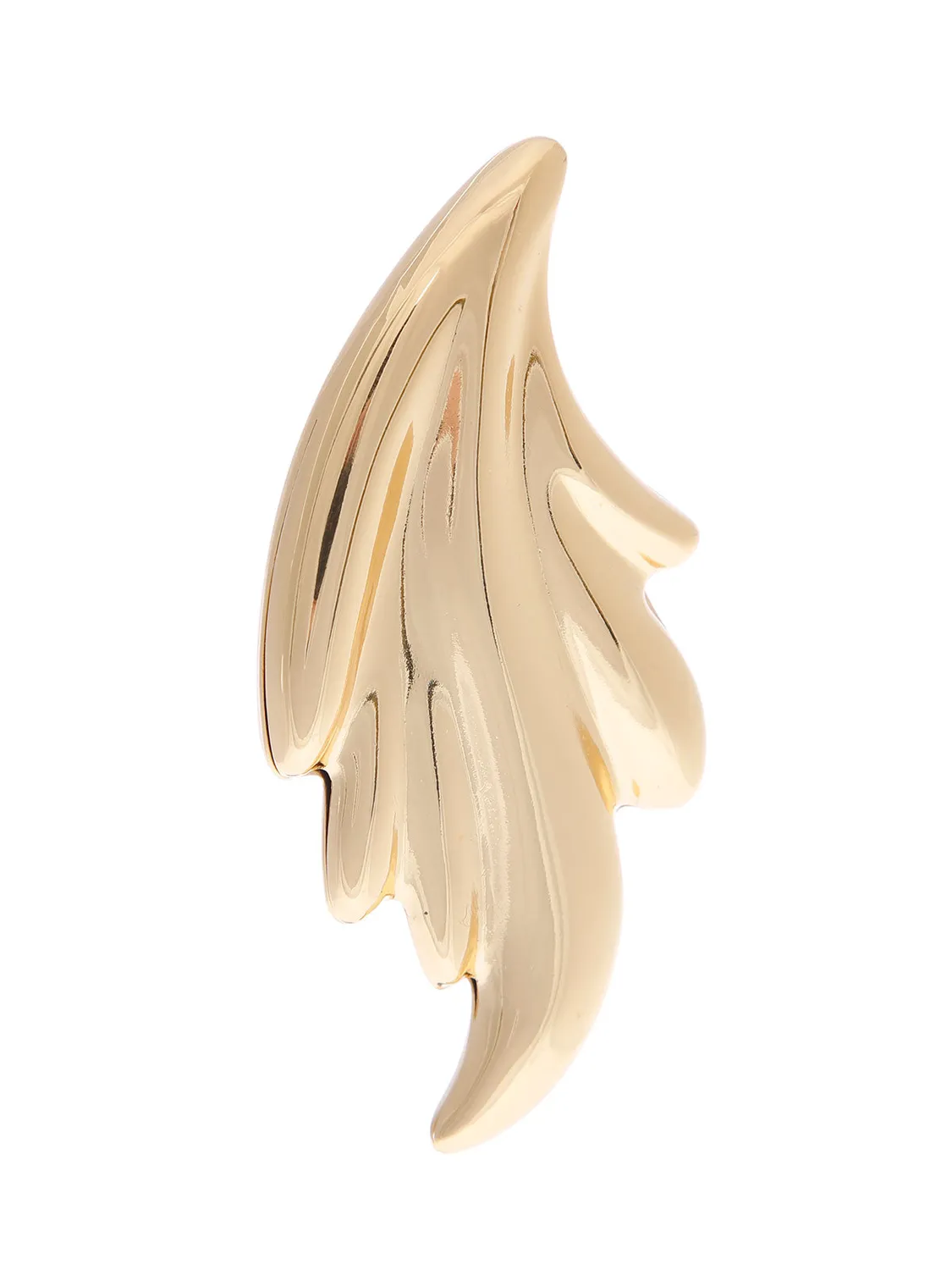 Rada foglie orecchini gold metallo misura grande