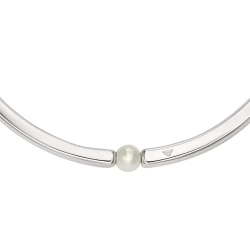 Emporio Armani EGS3255040 Collana Acciaio Argento rigida