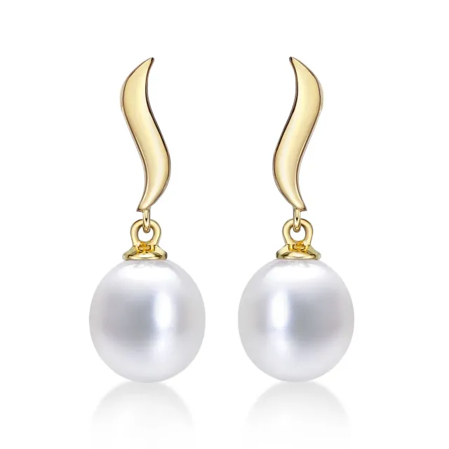 Diamond Treats Orecchini Perle Acqua Dolce Oro Giallo 9K Pendenti