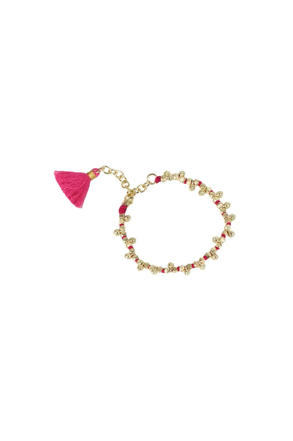 House of Tuhina Rida bracciale rosa cat pink oro sole