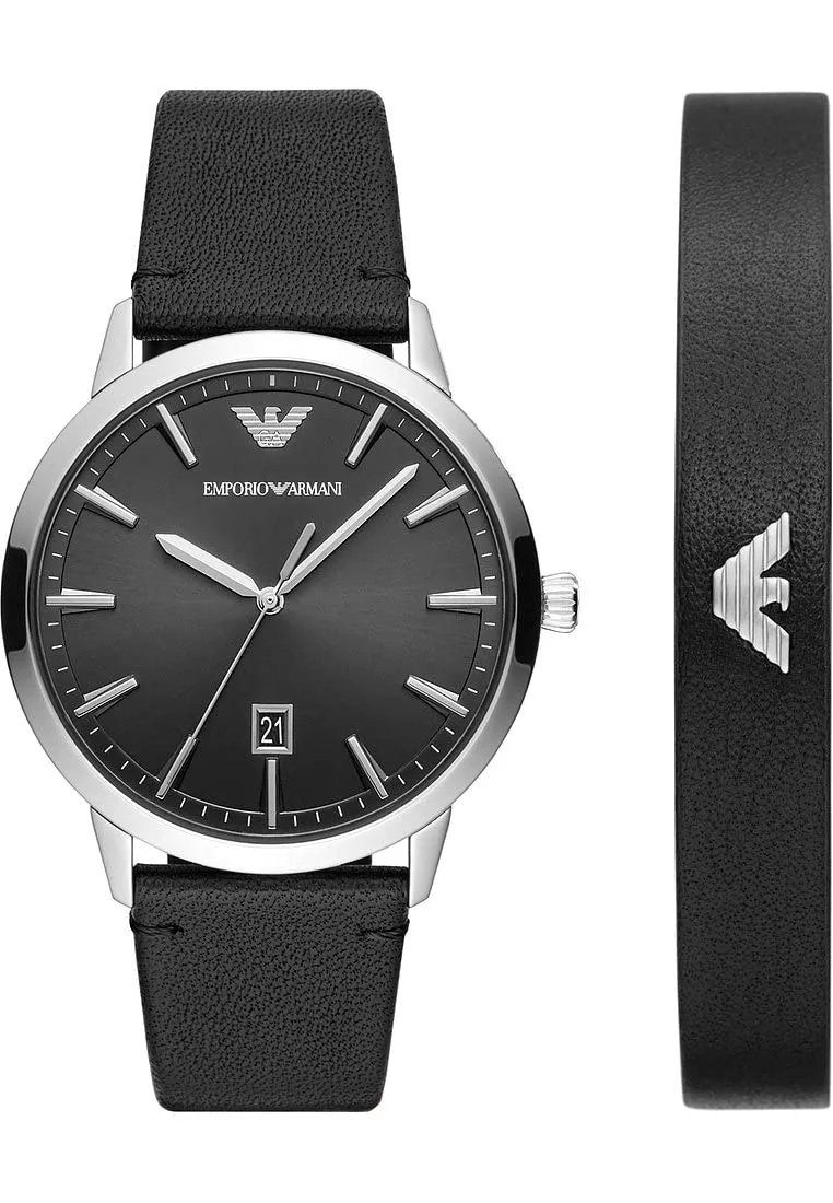 Emporio Armani Orologio Quarzo Nero Argento Uomo