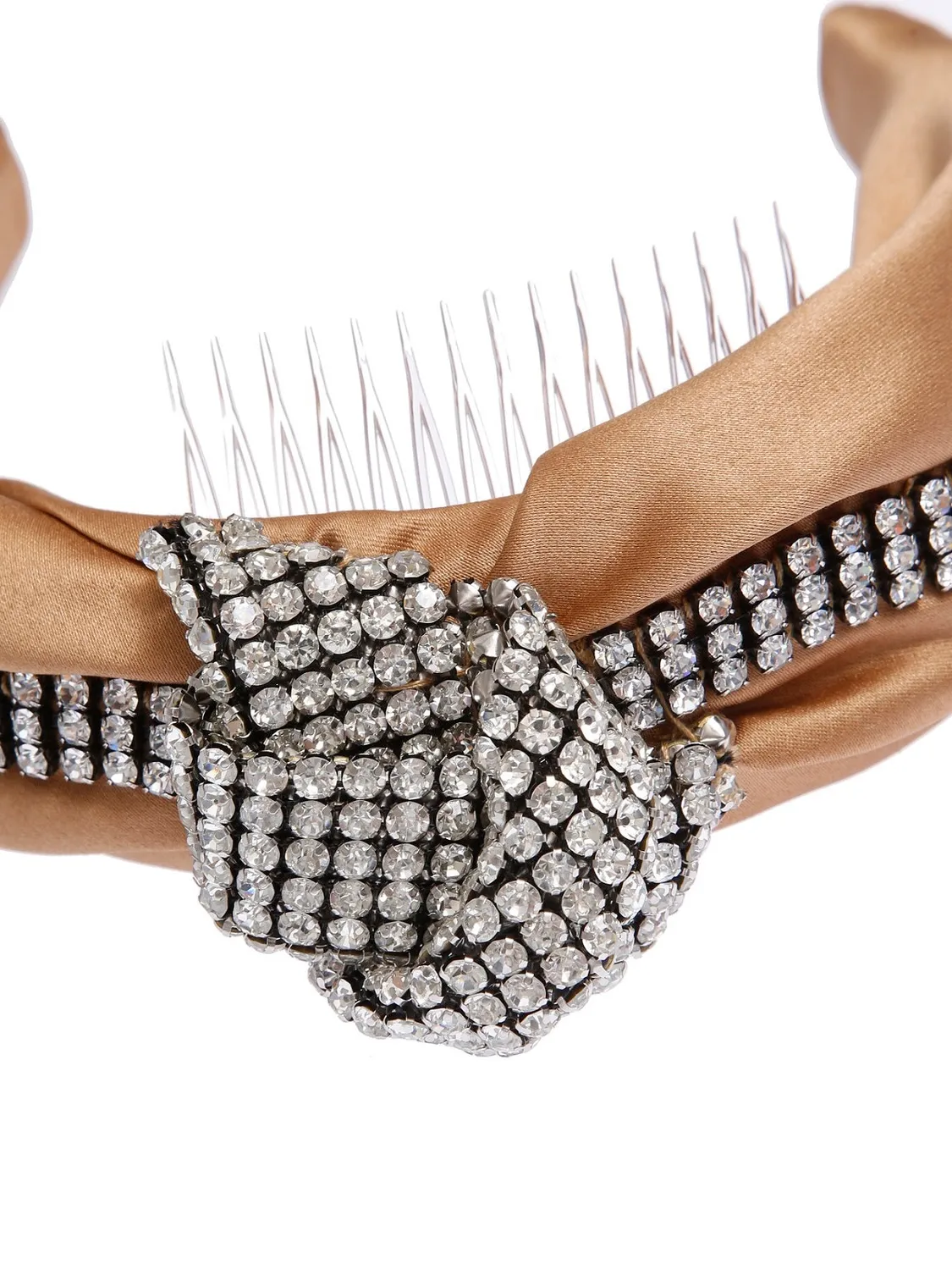Rada Cerchietto Maxi Nodo di Strass raso largo