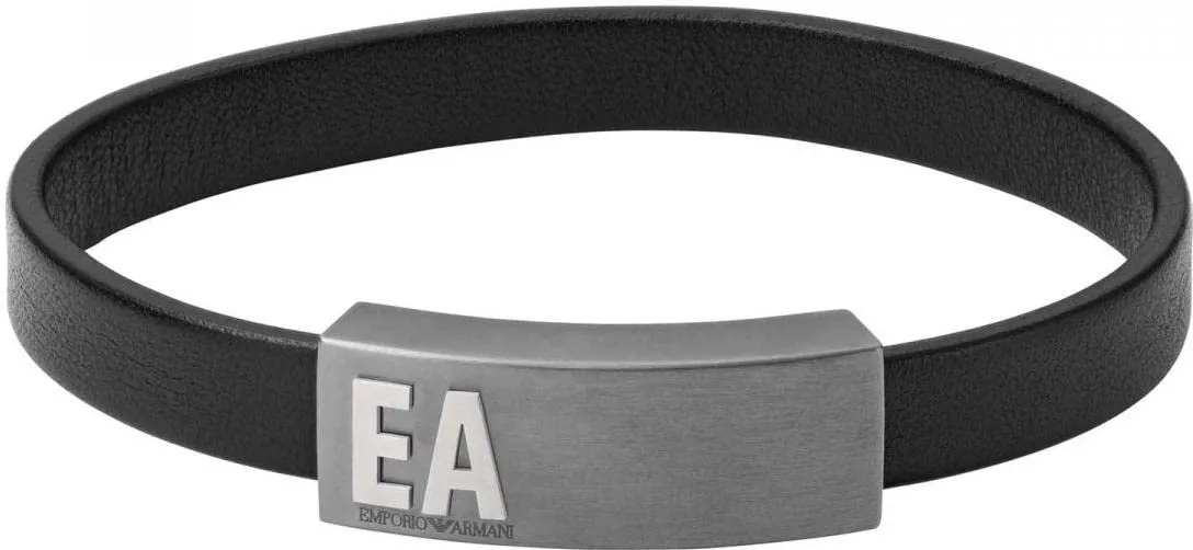 Emporio Armani Bracciale Uomo Argento Acciaio Simbolo
