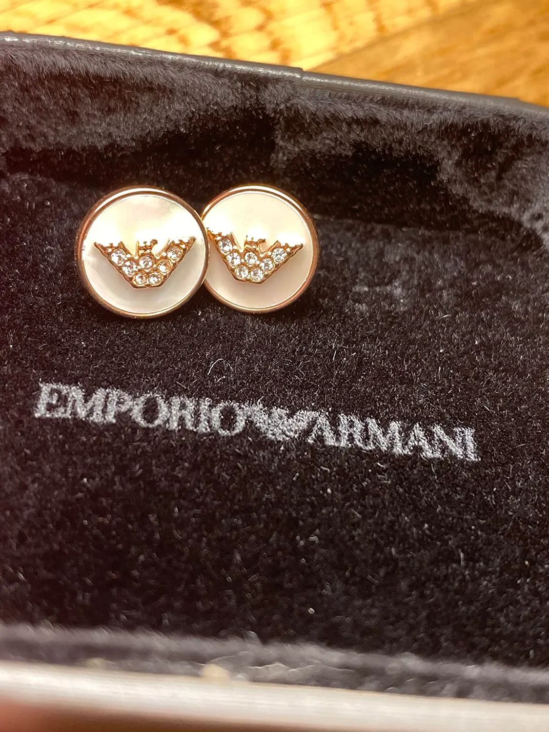 Emporio Armani orecchini donna acciaio chiusura a palo