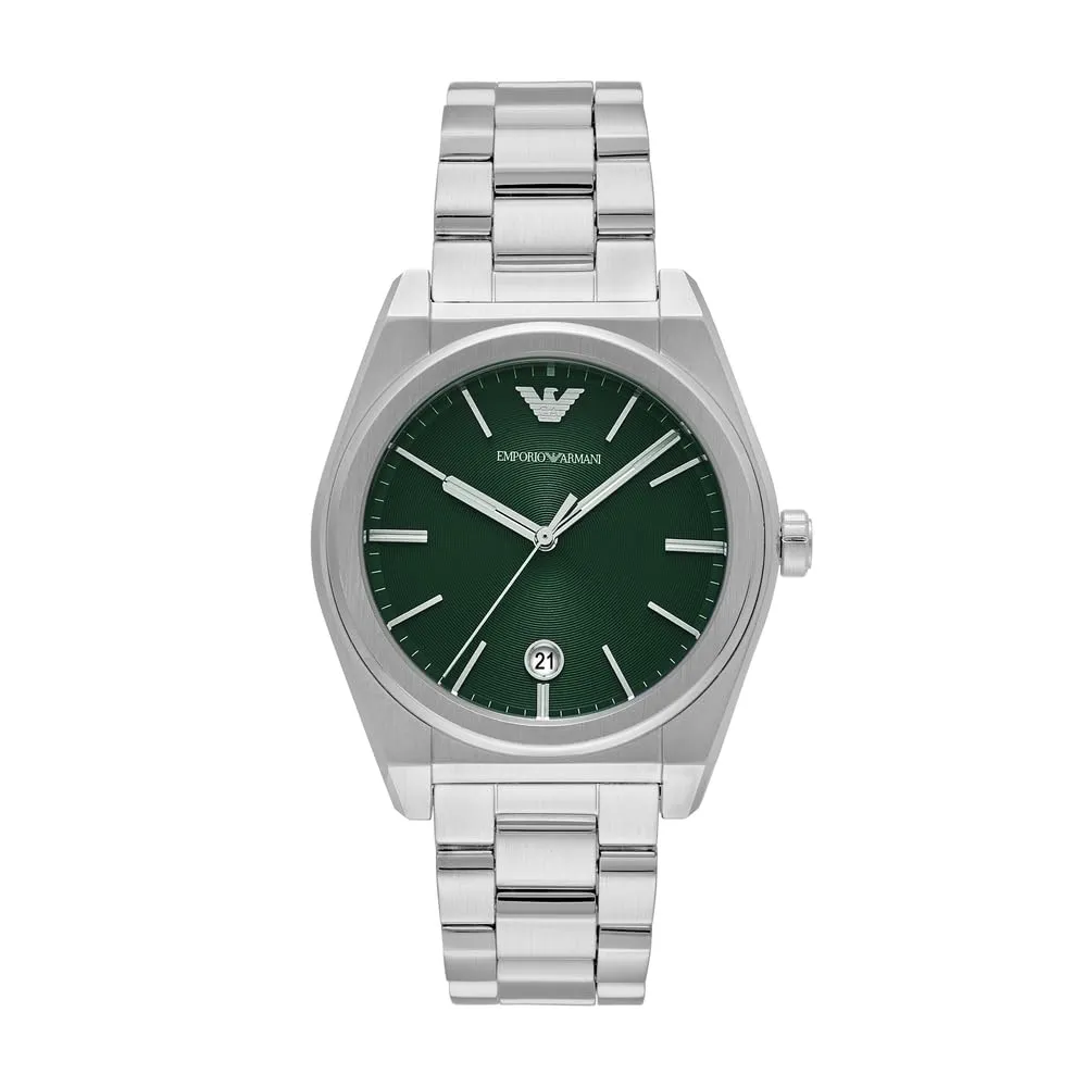 Emporio Armani orologio uomo oro rosa e argento