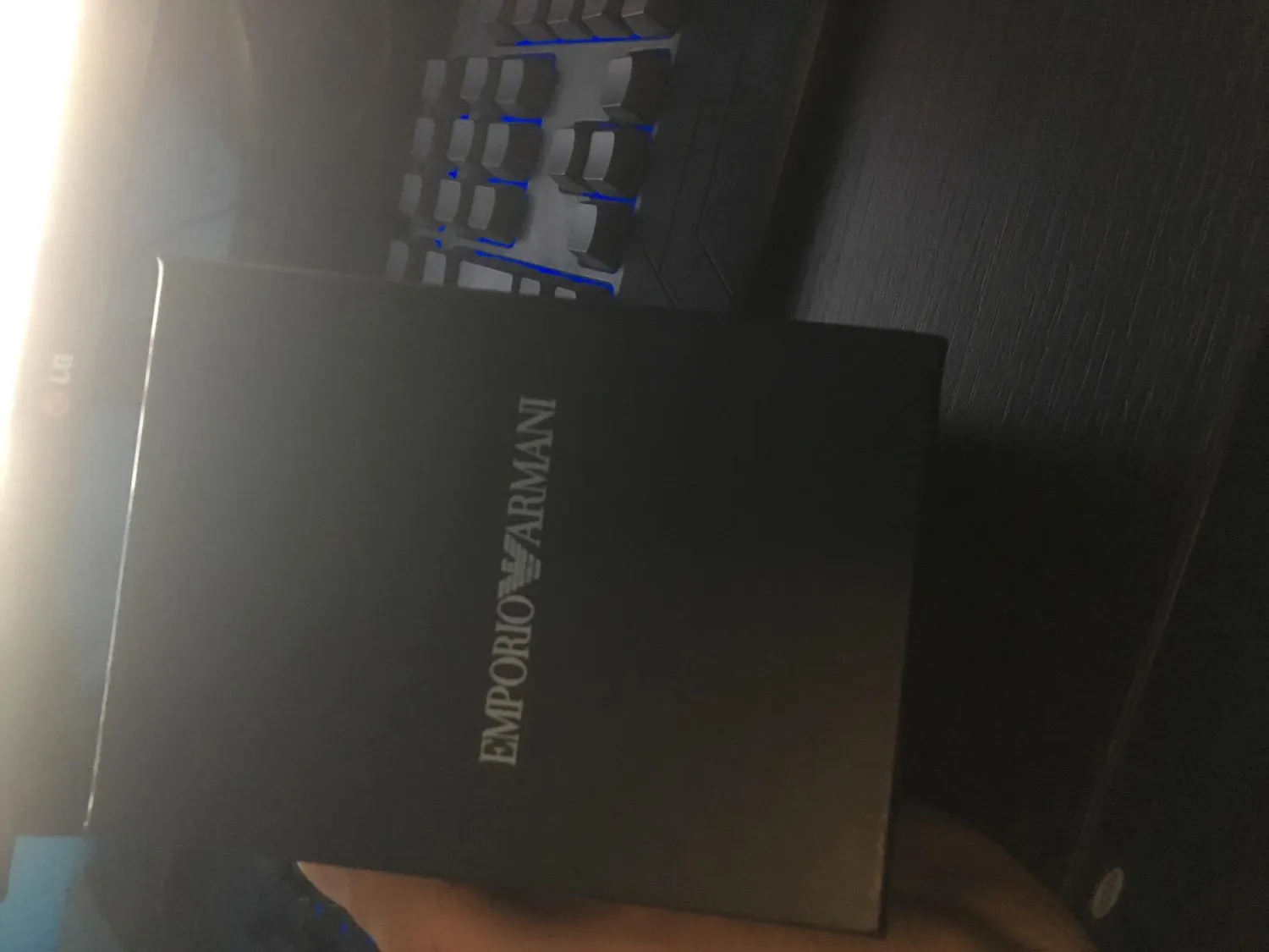 Emporio Armani Orologio Uomo Pelle Nera Quarzo 41 mm