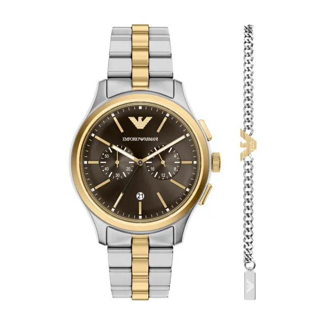 Emporio Armani AR80084SET Set Orologio Bracciale Uomo