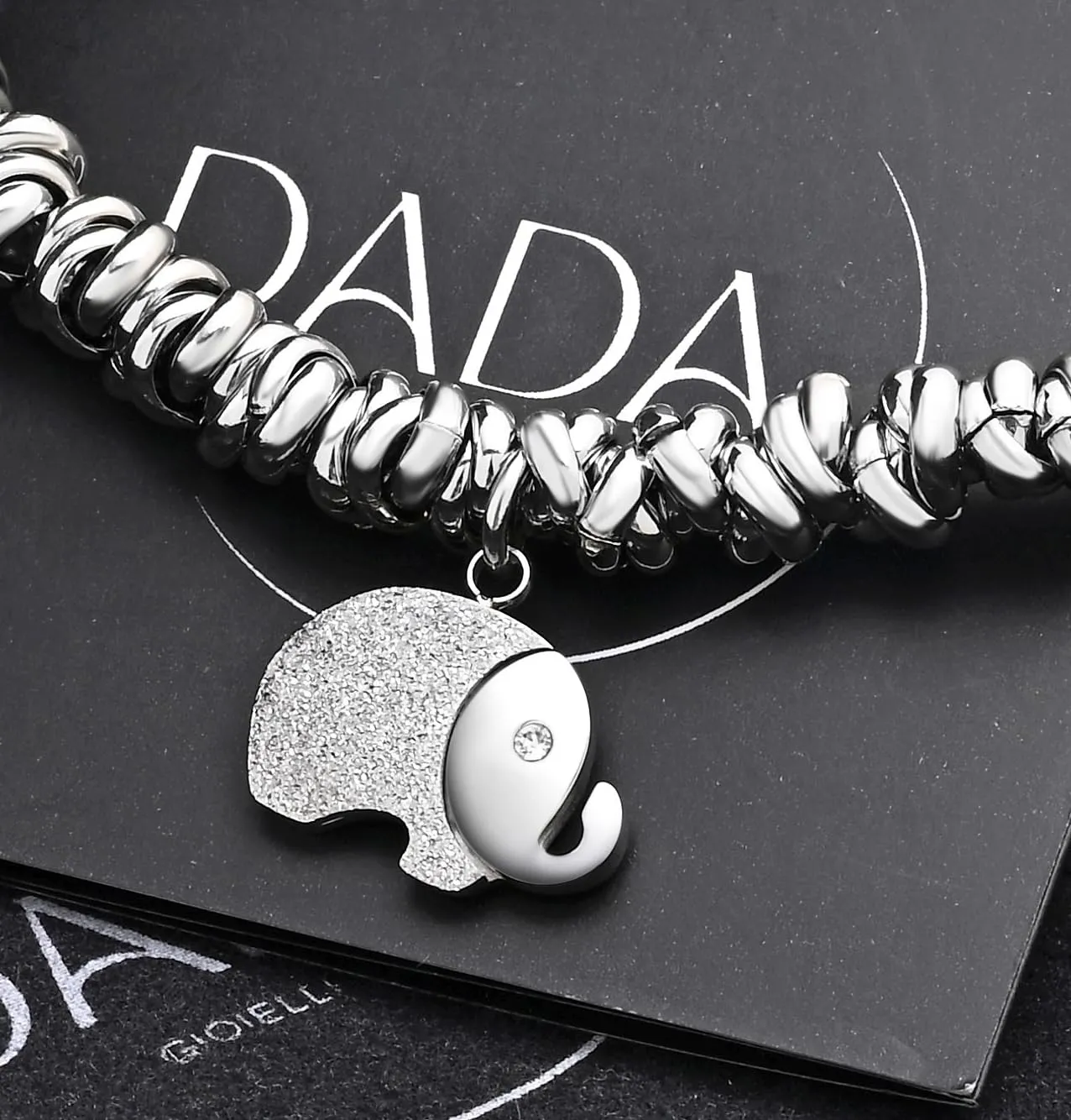 Dada Gioielli Bracciale Donna Anelli Intrecciati Elefante