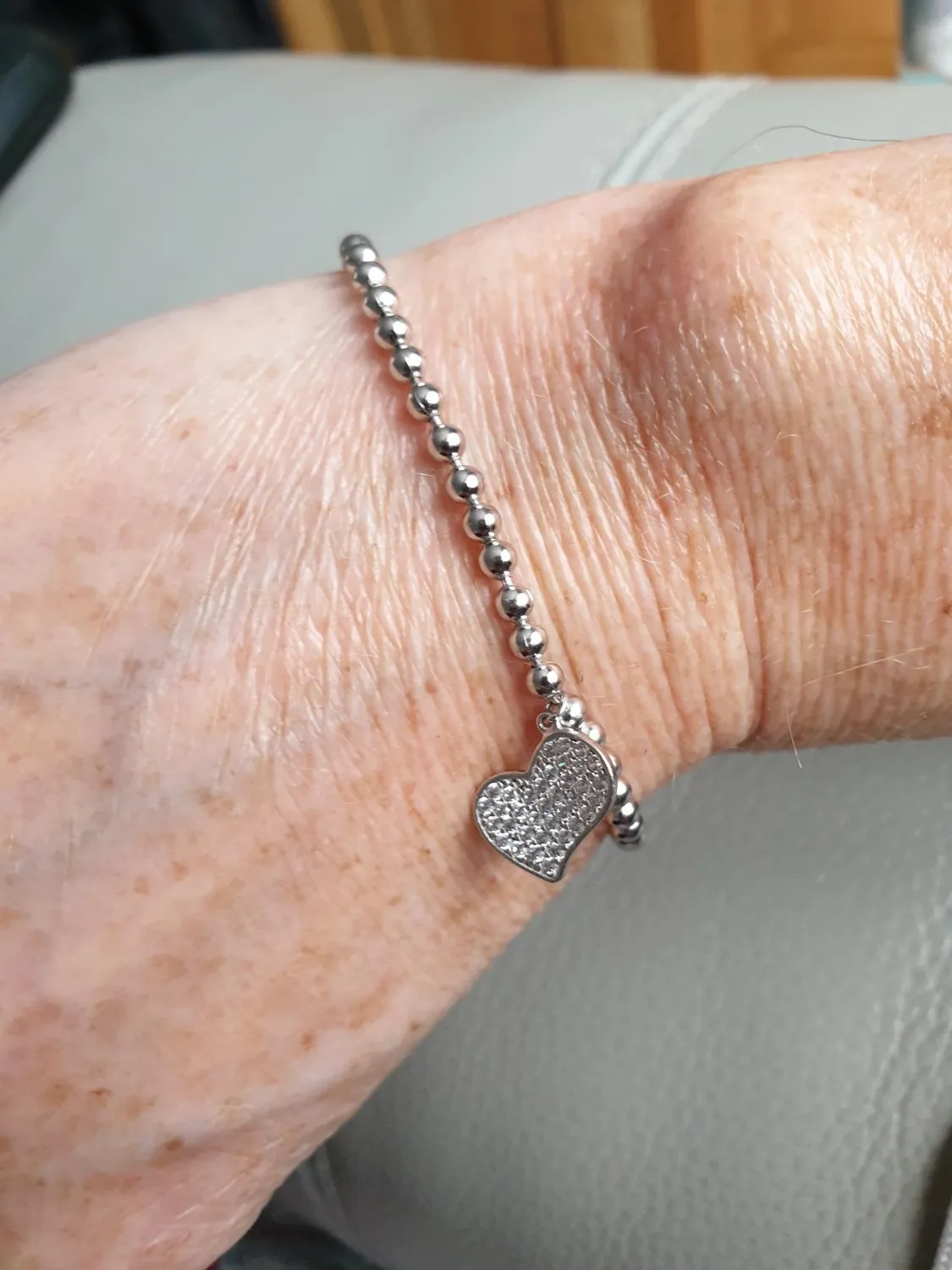 Diamond Treats Braccialetto Cuore Argento 925 Zirconi 16,5-19 cm