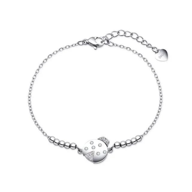 Dada Gioielli Portafortuna Bracciale Donna Quadrifoglio Zirconi