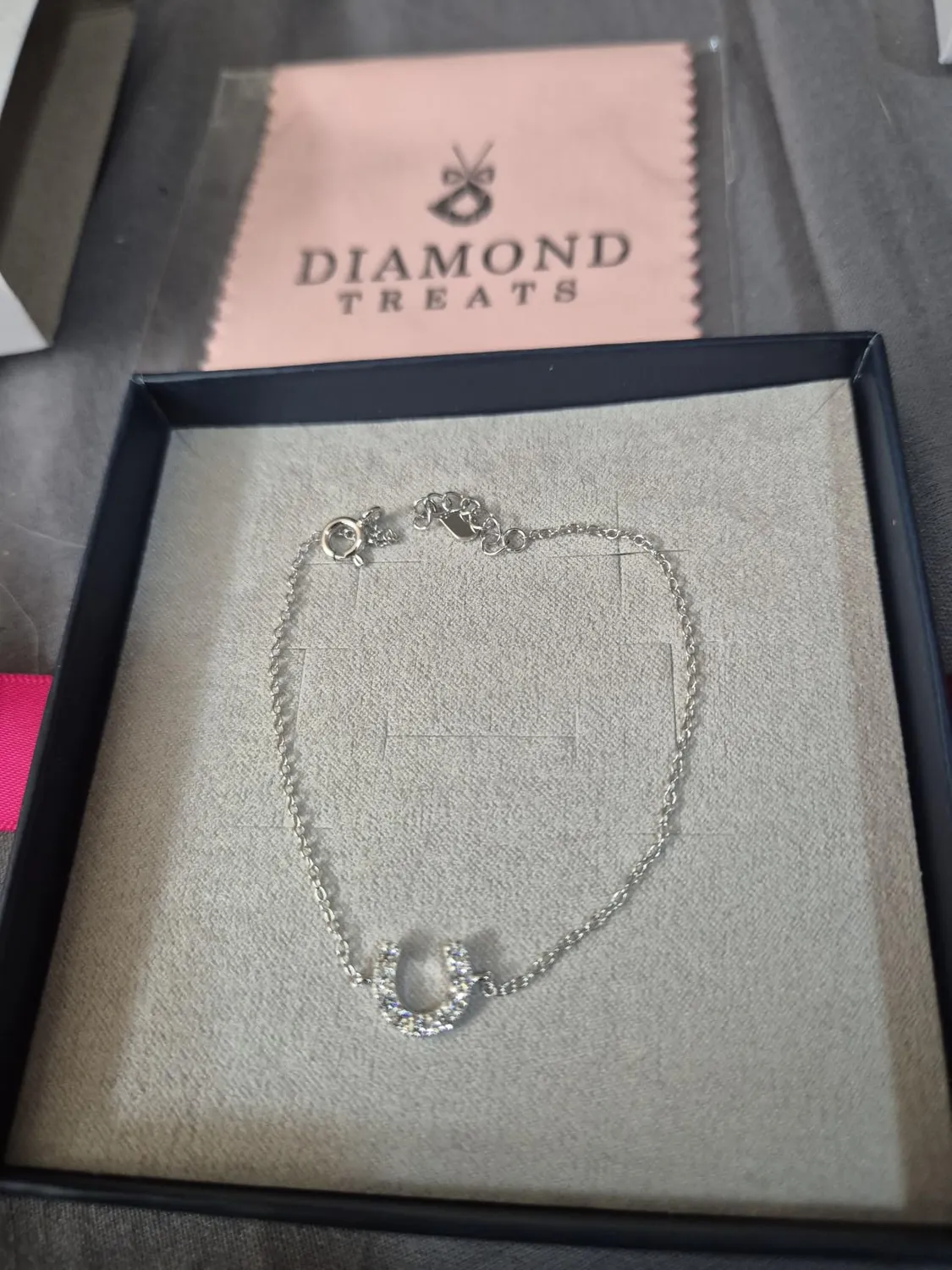 Diamond Treats bracciale ferro di cavallo argento 925 donna