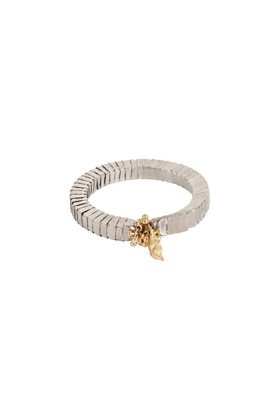 House of Tuhina Ananta Square Cardamon bracciale fatto a mano