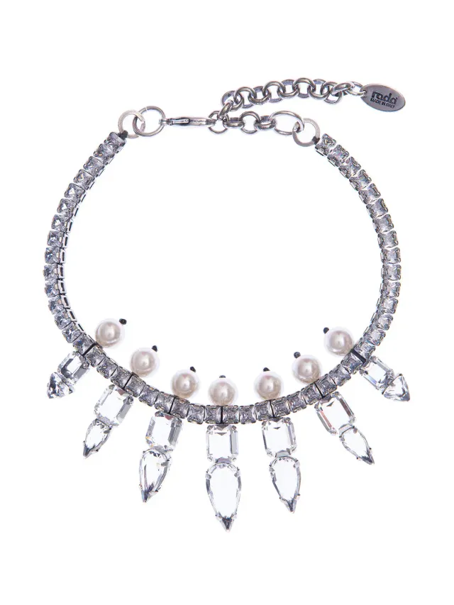 Rada Cristalli e Perle choker strass Cristallo