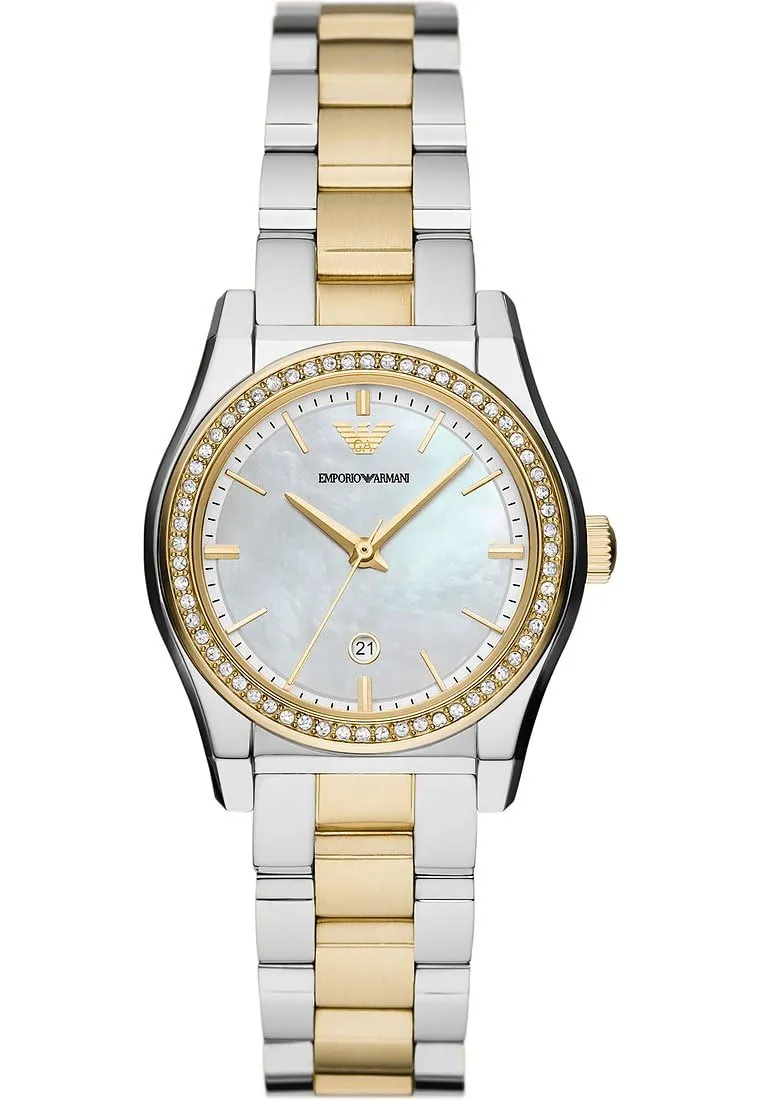 Emporio Armani Orologio Donna 32 mm Argento Perla