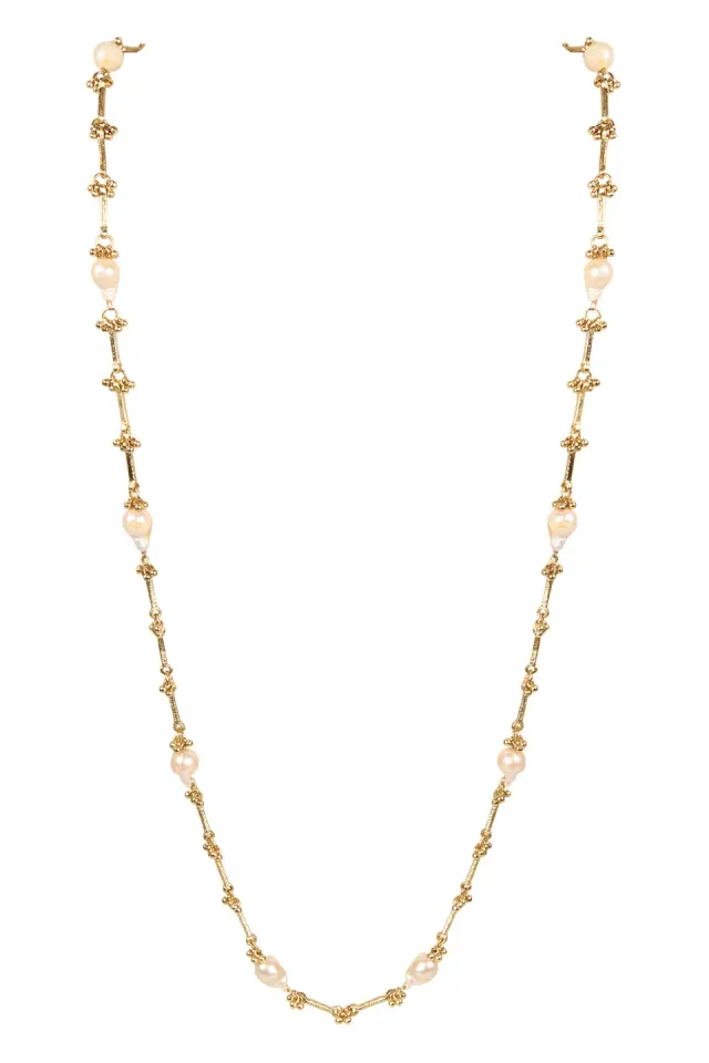 House of Tuhina Baisa Bibbo collana perle oro