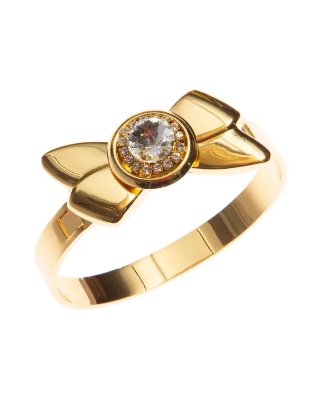 Rada Bracciale Fiocco Oro con Pietra Taglio Diamante