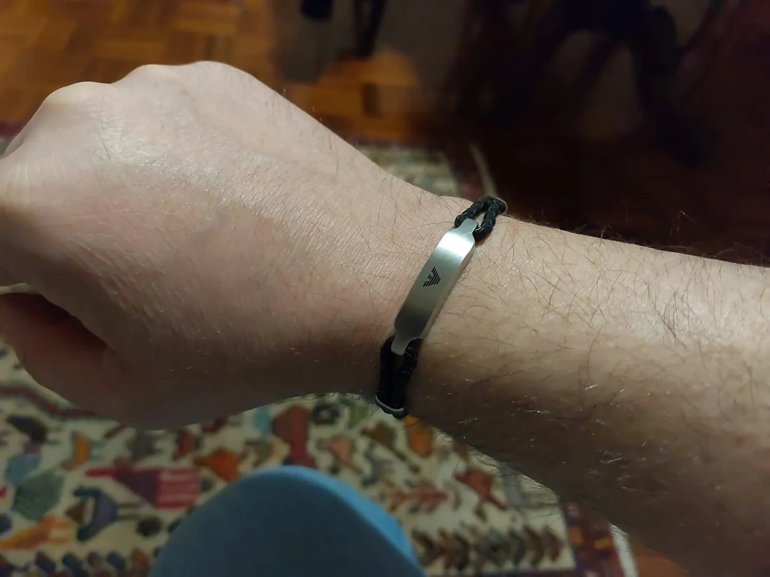 Emporio Armani EGS2719040 Bracciale Uomo Acciaio Argento 185 mm