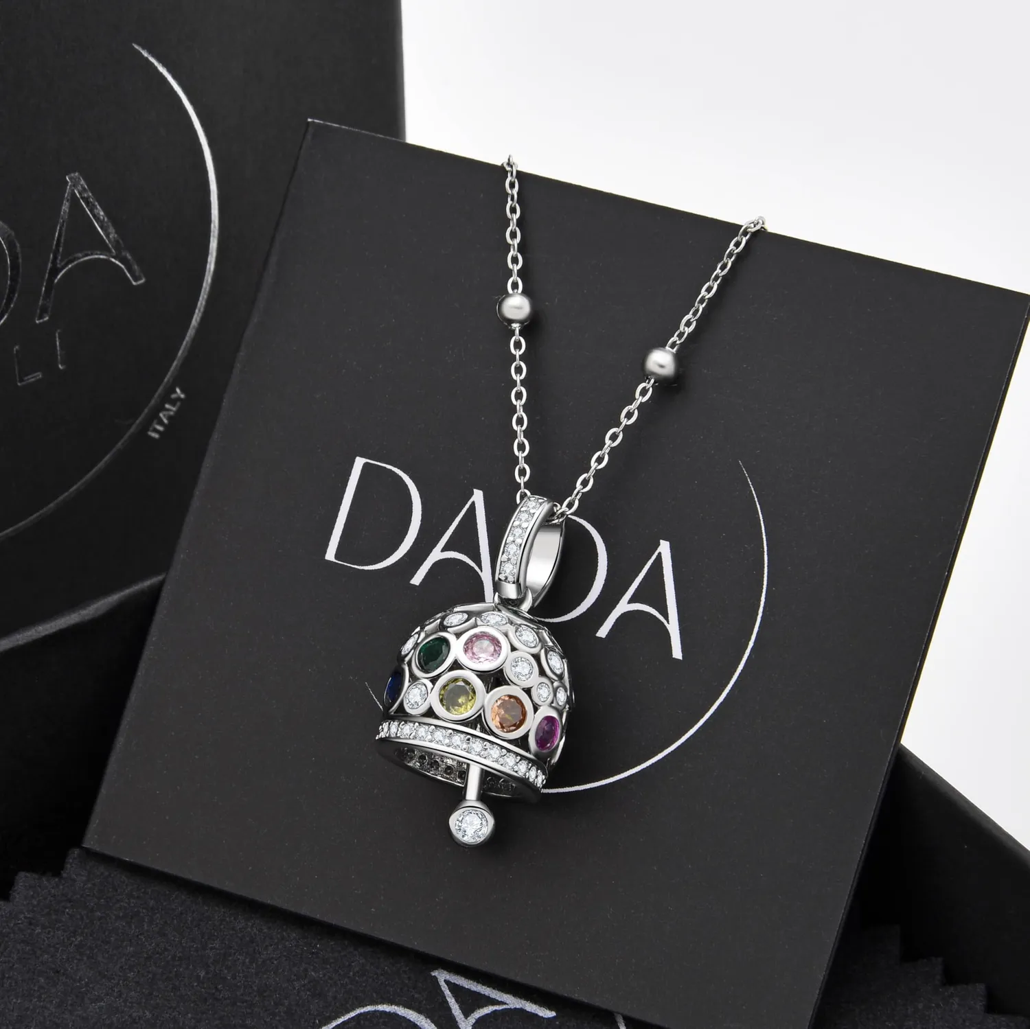 Dada Gioielli Capri Campanella Collana Argento Multicolor