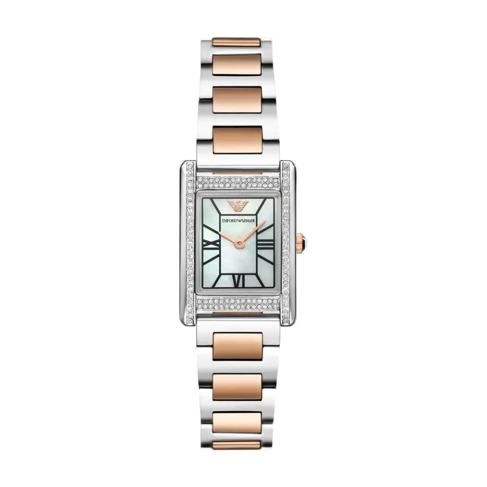 Emporio Armani orologio donna argento oro rosa quarzo