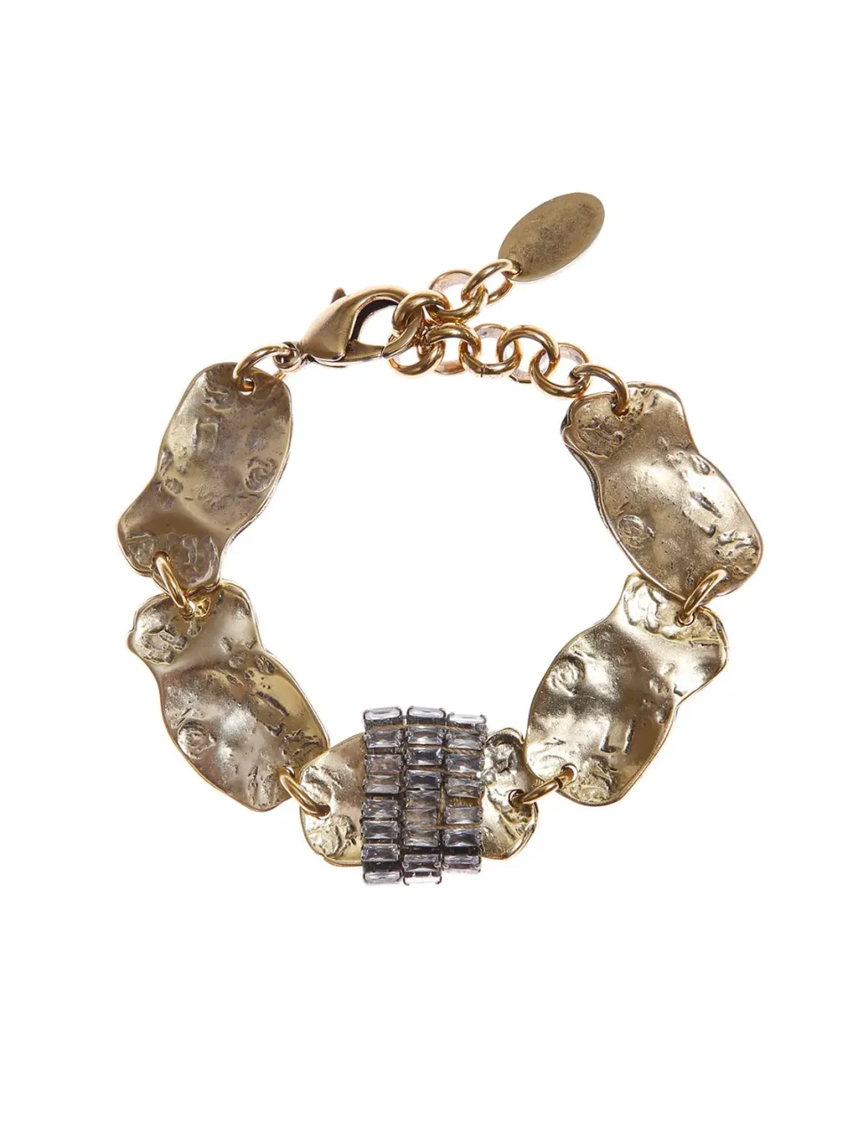 Rada Bracciale Pepite Oro Antico con Baguette