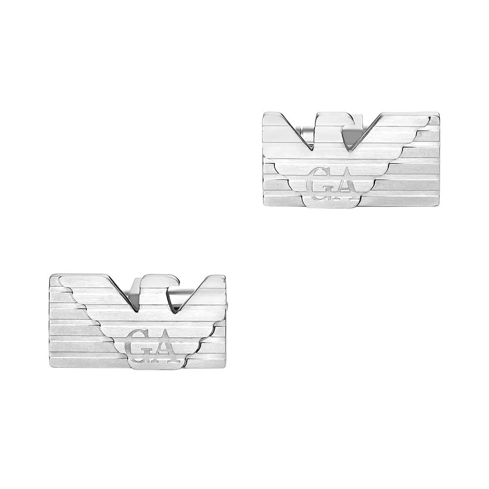 Emporio Armani Jewels Gemelli Uomo Argento e Oro acciaio