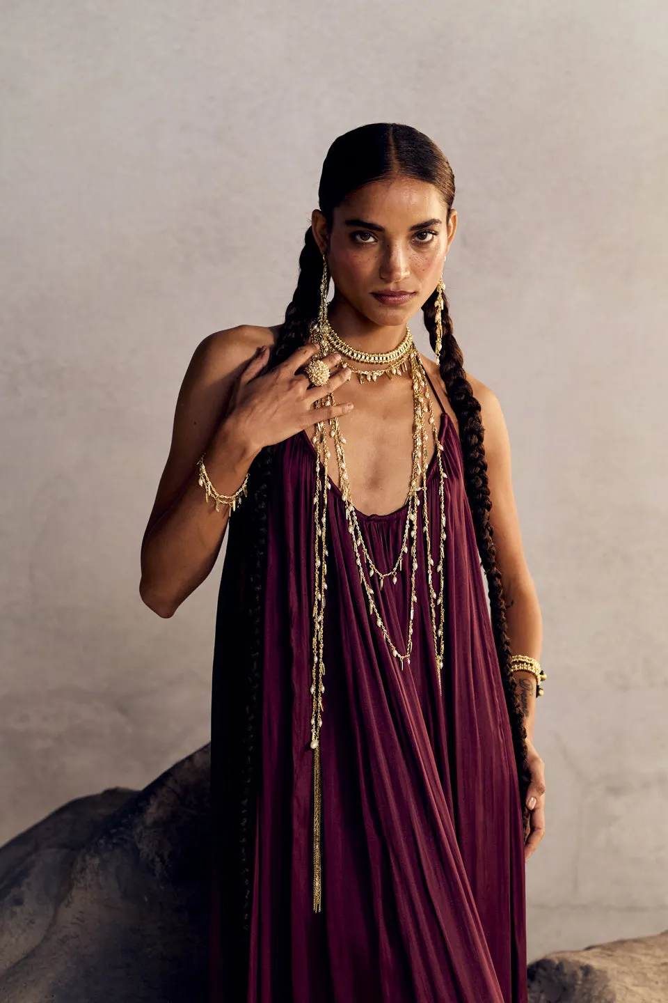 House of Tuhina Pearl Bomb anello perla oro