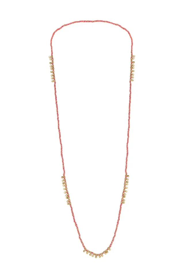 House of Tuhina Manjari collana rosa loto fatta a mano