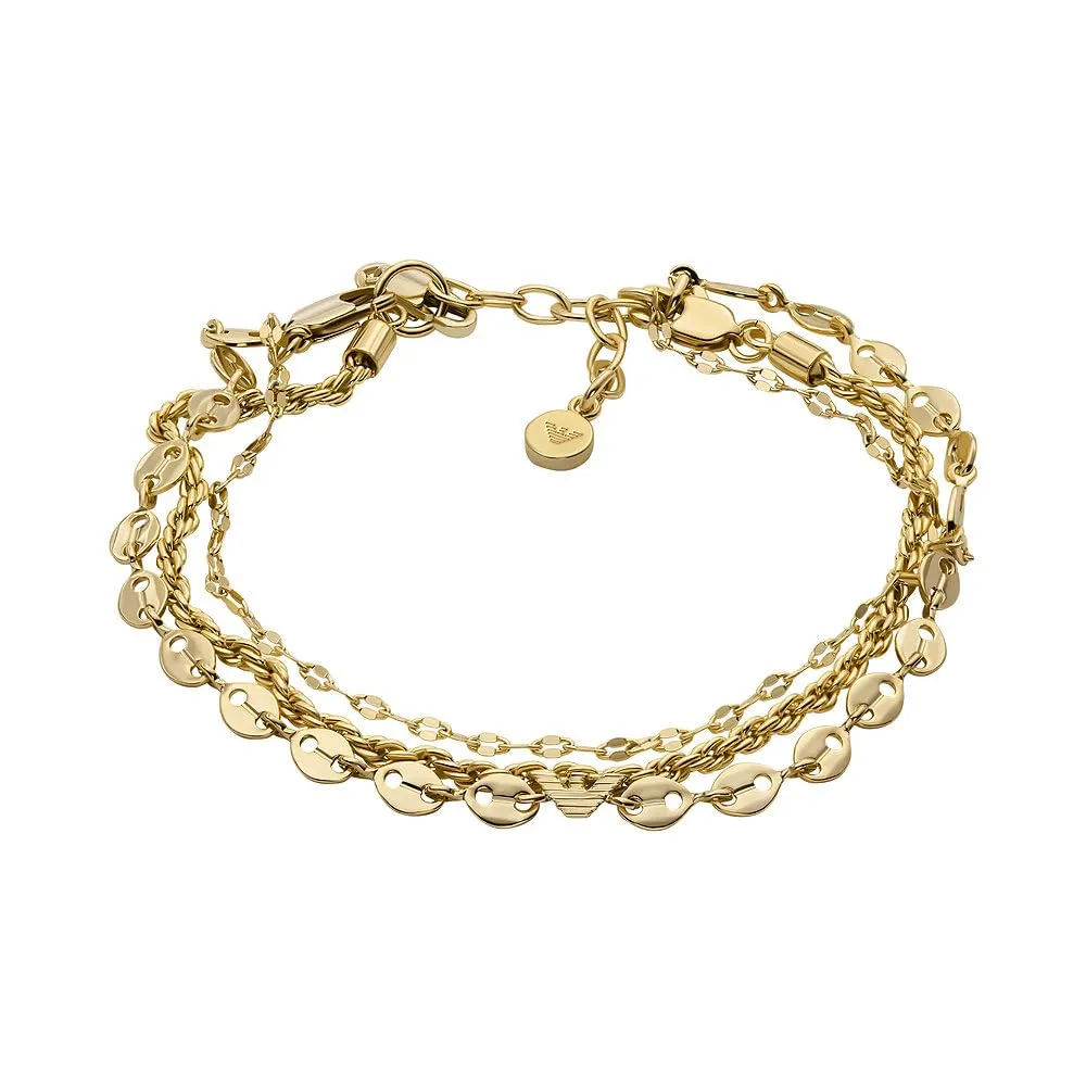 Emporio Armani Bracciale Oro Verde Perla 16+3 cm