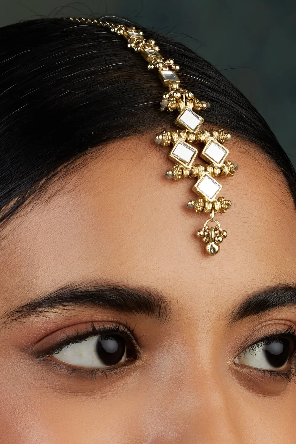 House of Tuhina Mirror Mumtaz tika oro fatto a mano