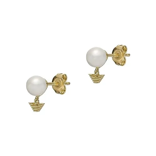 Emporio Armani Orecchini Donna Acciaio Chiusura Push Back