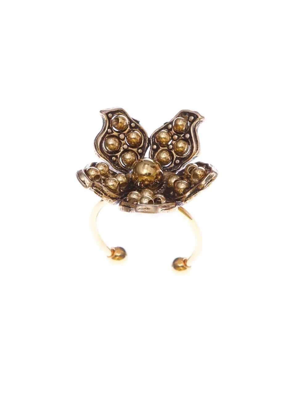 Rada Fiore anello oro antico ottone dorato
