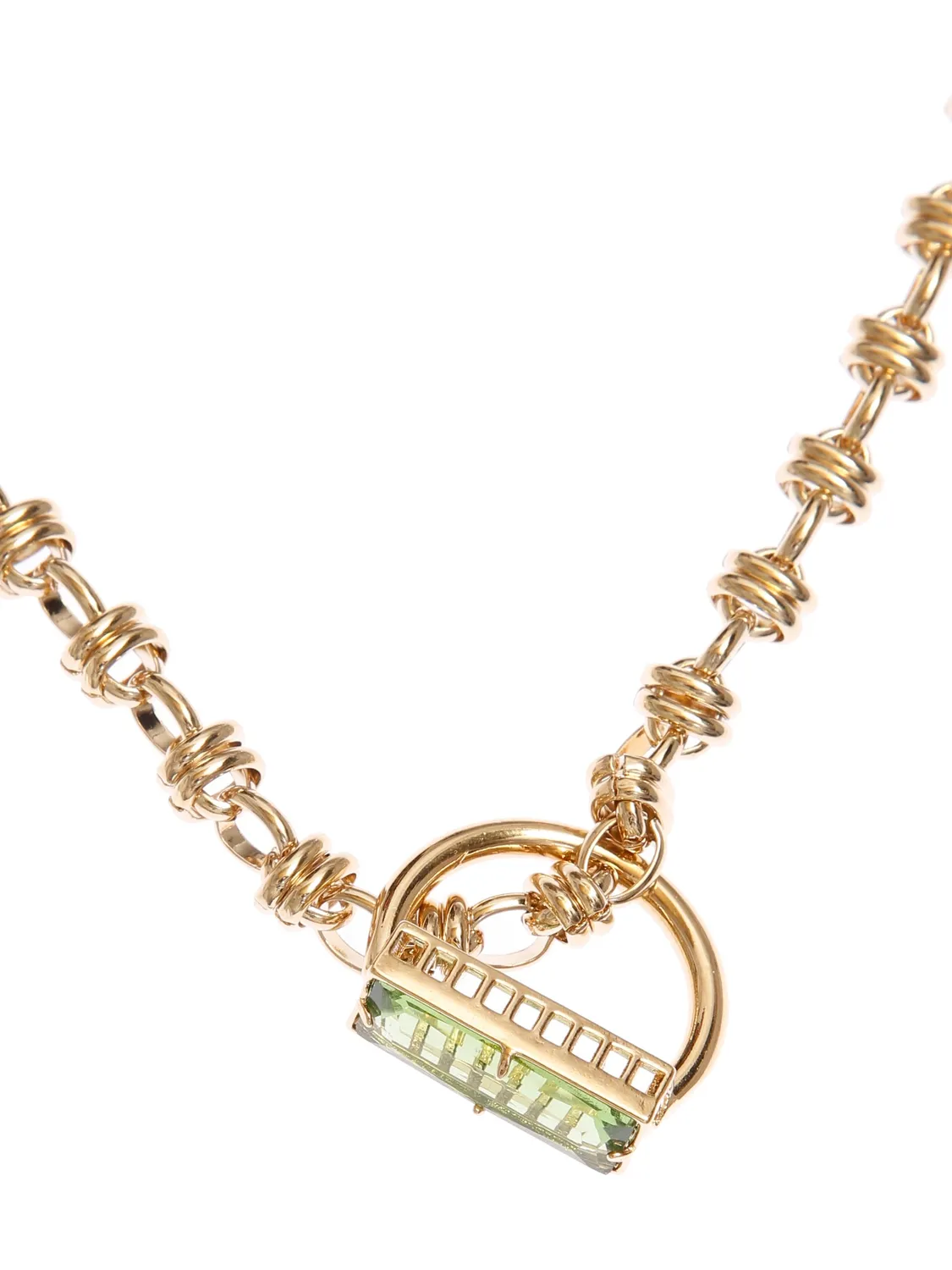 Rada Collana con Anello Verde e Pietra