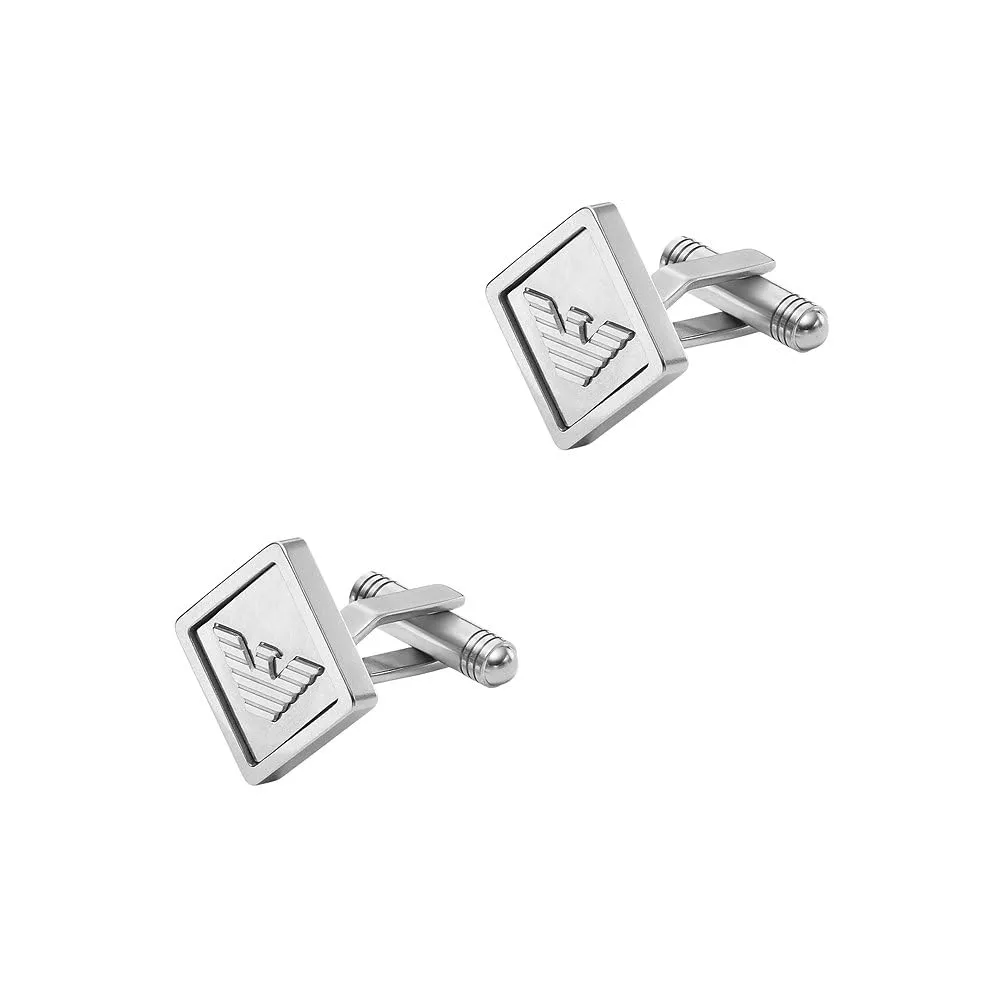Emporio Armani Jewels Gemelli Uomo Argento e Oro acciaio