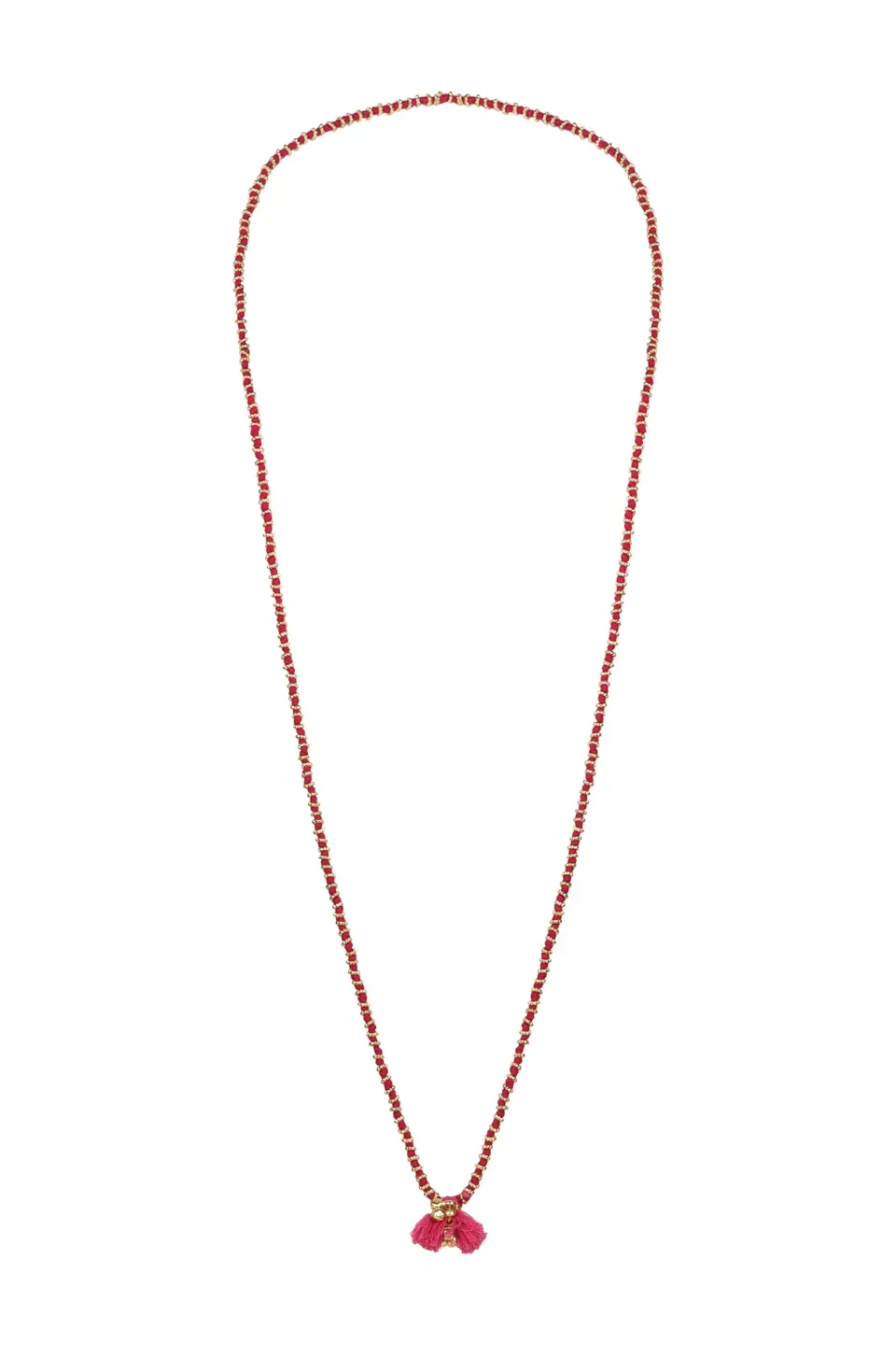 House of Tuhina Fuljhadi Bajra collana lunga rossa