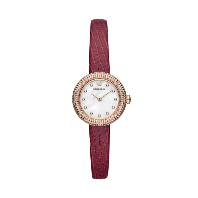 Emporio Armani Orologio Donna Borgogna Oro Rosa 26mm