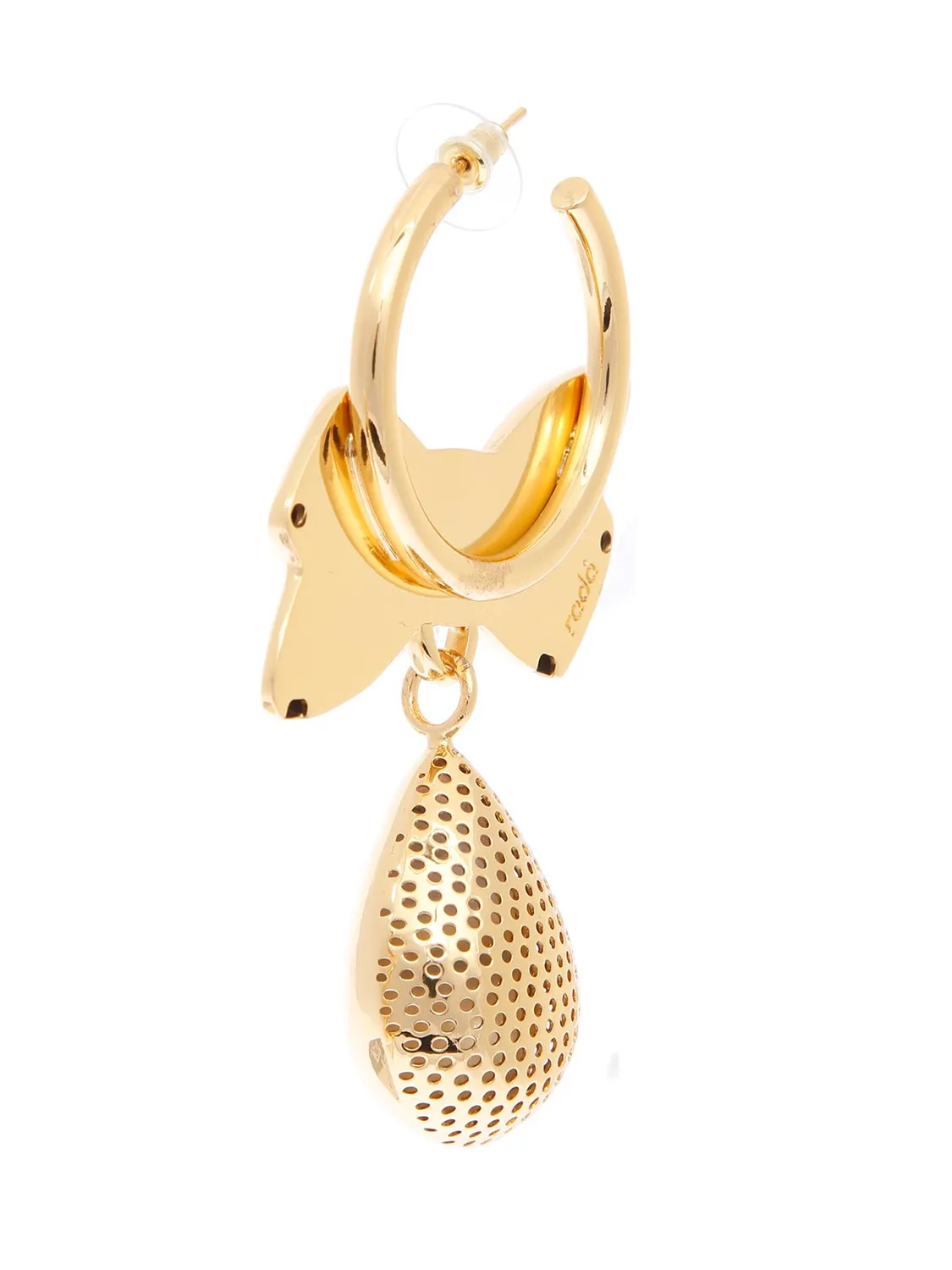Rada Orecchini fiocco argento con goccia