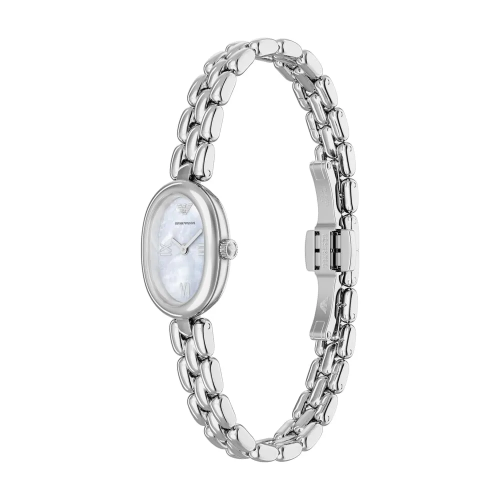 Emporio Armani orologio donna 24 mm acciaio tono argento