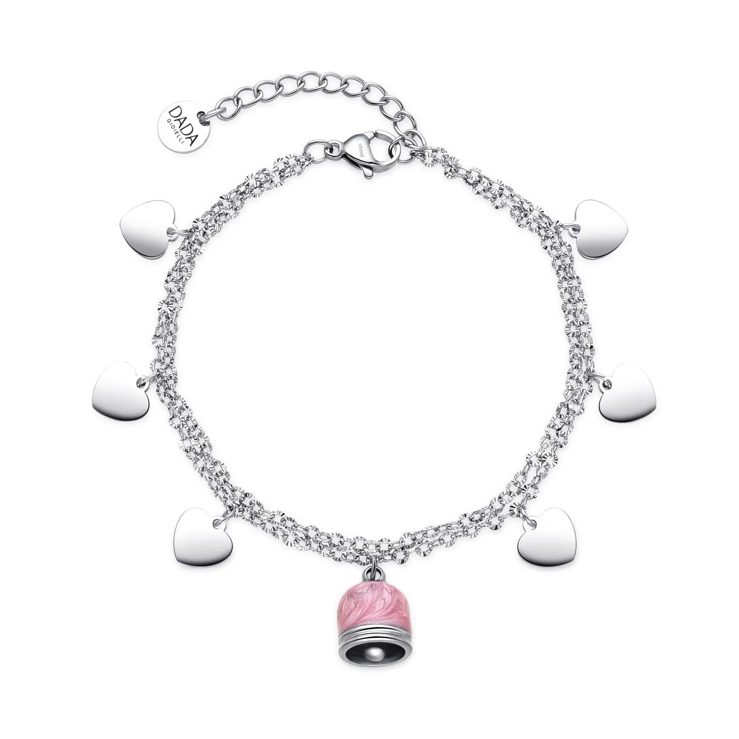 Dada Gioielli Capri Campanella Bracciale Blu Mare Stelline smalto