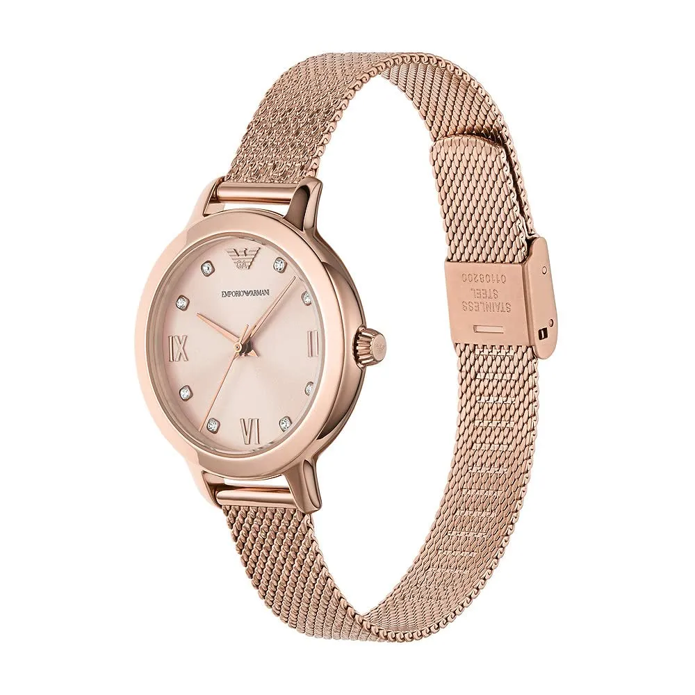 Emporio Armani Orologio Donna Oro Rosa Quarzo Tonalità