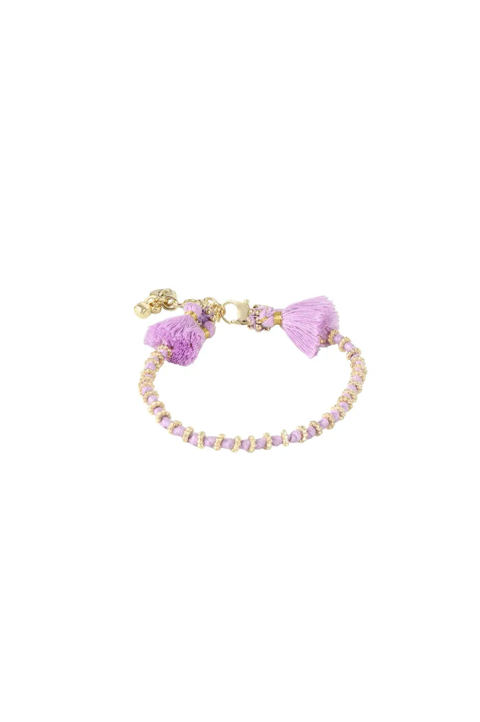 House of Tuhina Suneira bracciale lilla oro sole
