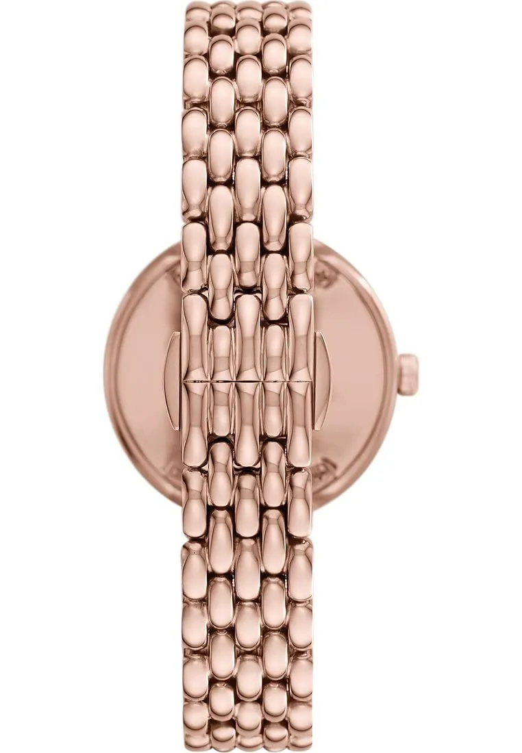 Emporio Armani orologio donna oro rosa grigio scuro quarzo