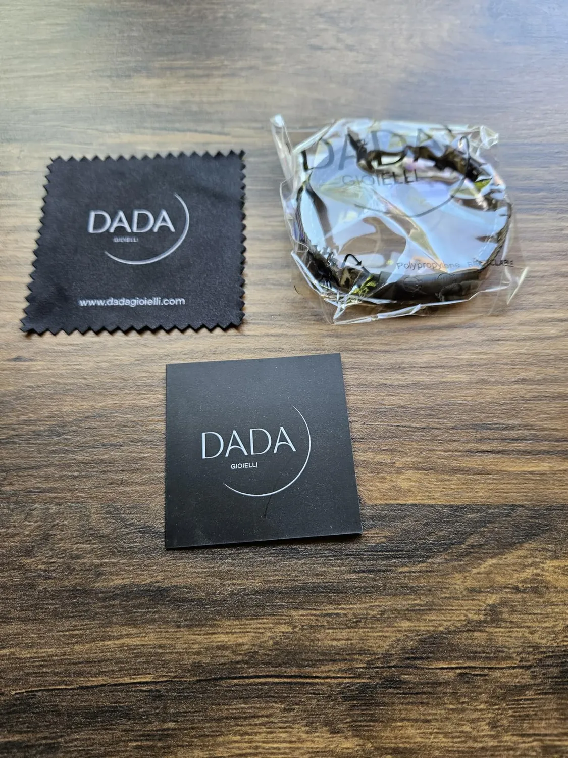 Dada Gioielli bracciale uomo acciaio pelle nero intrecciato