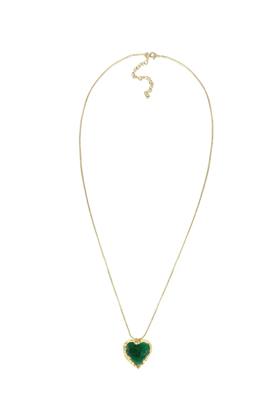 House of Tuhina Love Stone collana lunga pietra oro